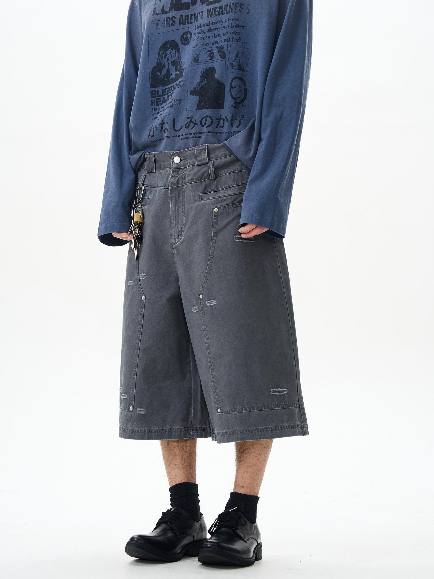 HDB.16: Ink-splashed worker jorts