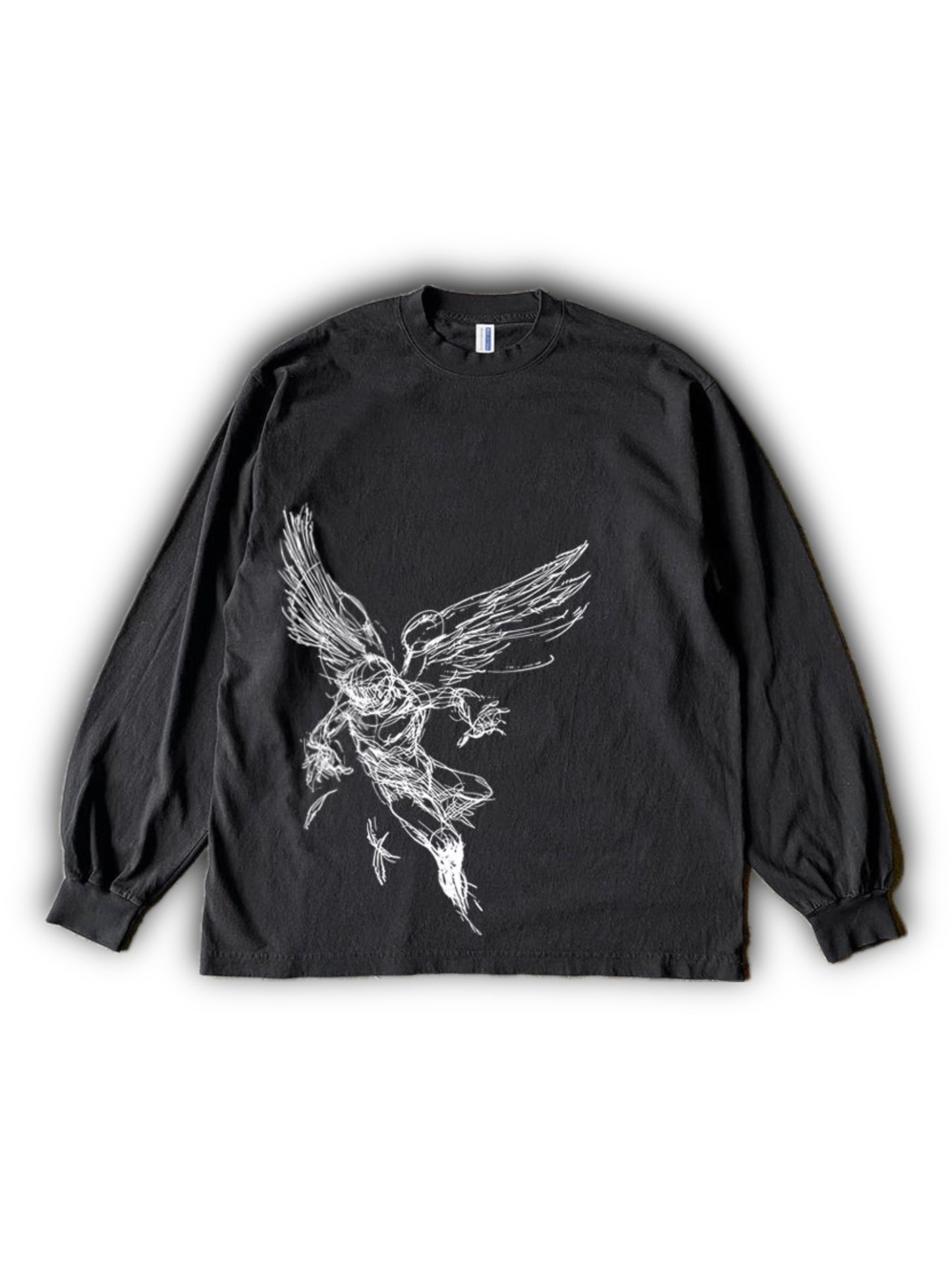 Angel sketch long-sleeved top
