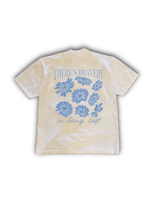 HDT.06: Blue flower graphic T-shirt