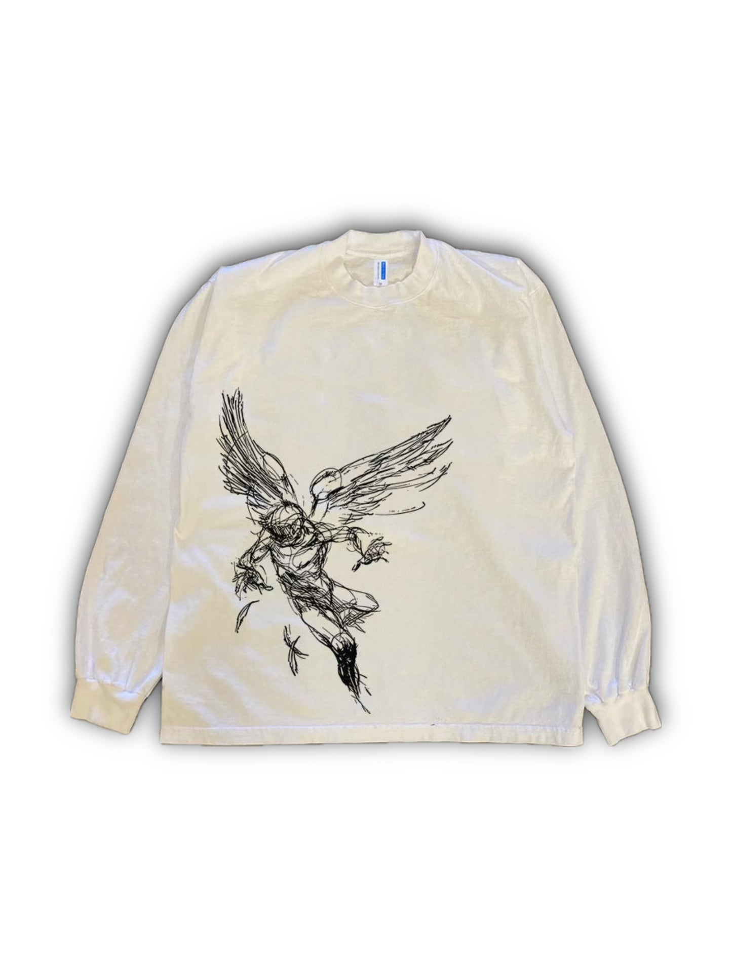 Angel sketch long-sleeved top