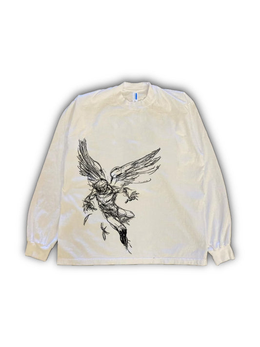 Angel sketch long-sleeved top