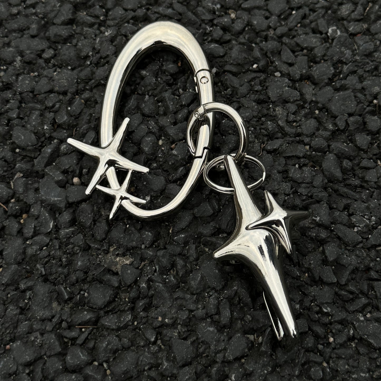 Star lighter case & bottle opener keychain