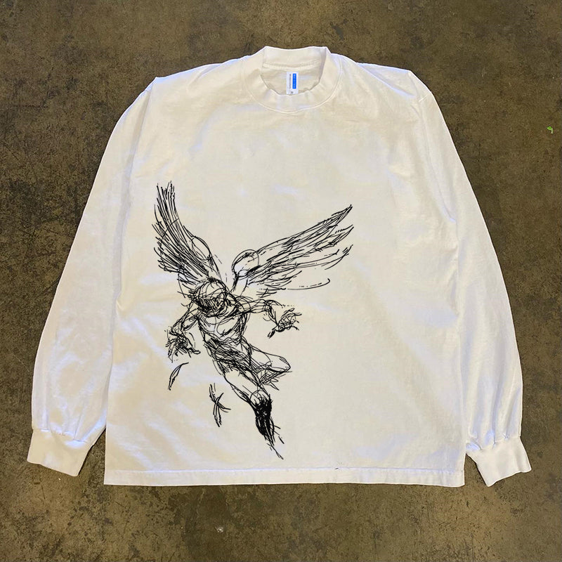 Angel sketch long-sleeved top