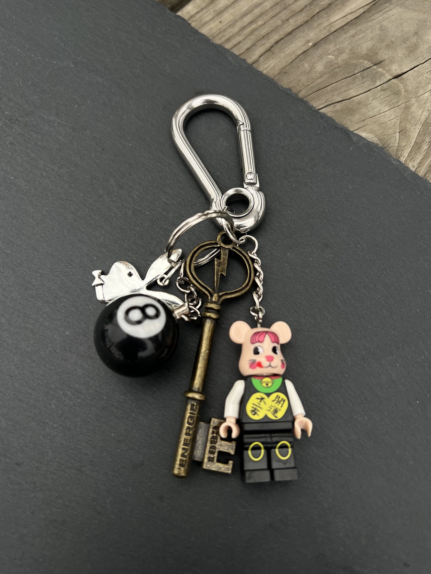 Lego figure keychain
