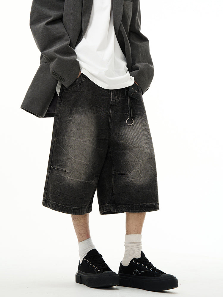 HDB.14: Black washed jorts