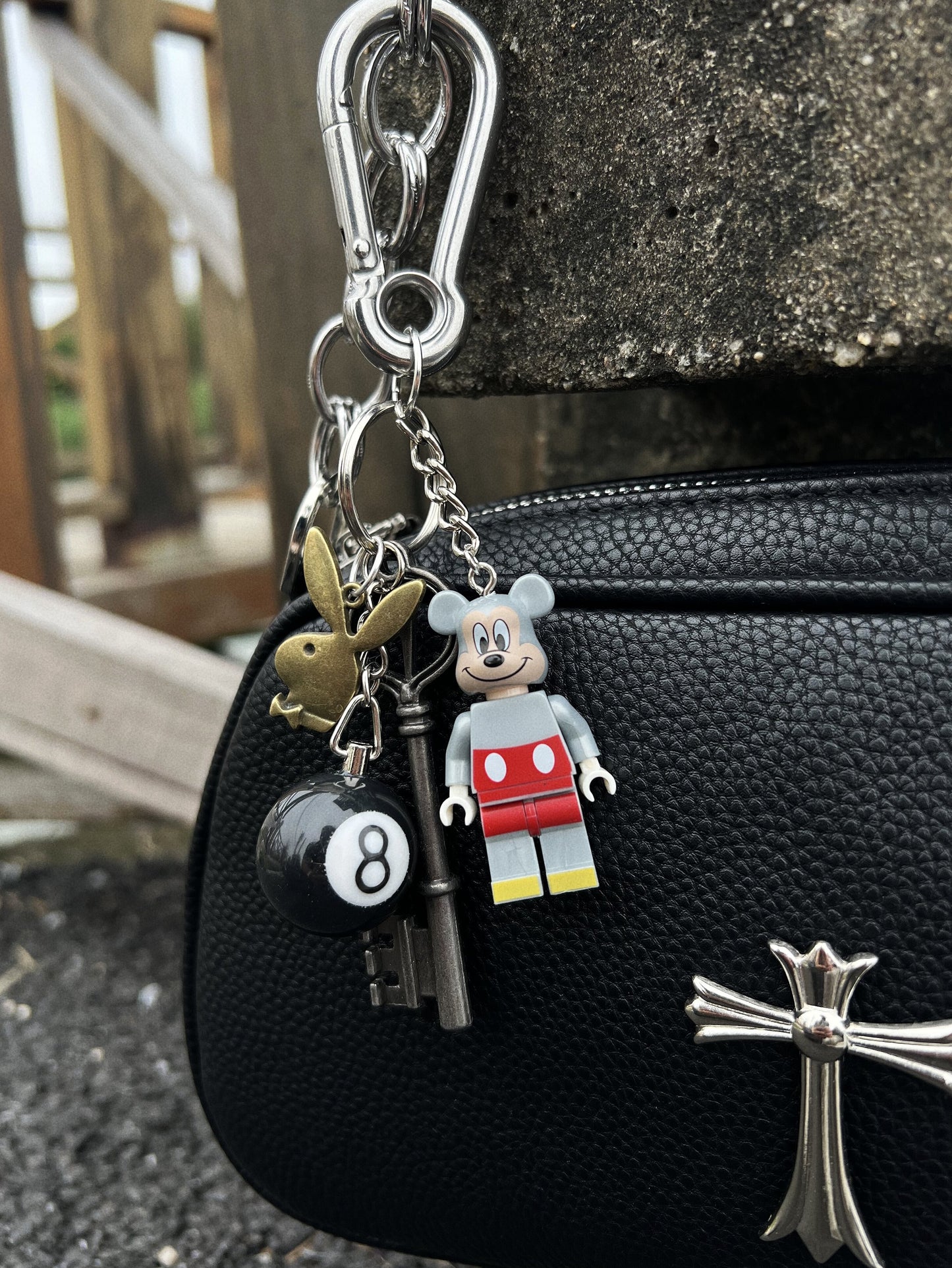 Lego figure keychain