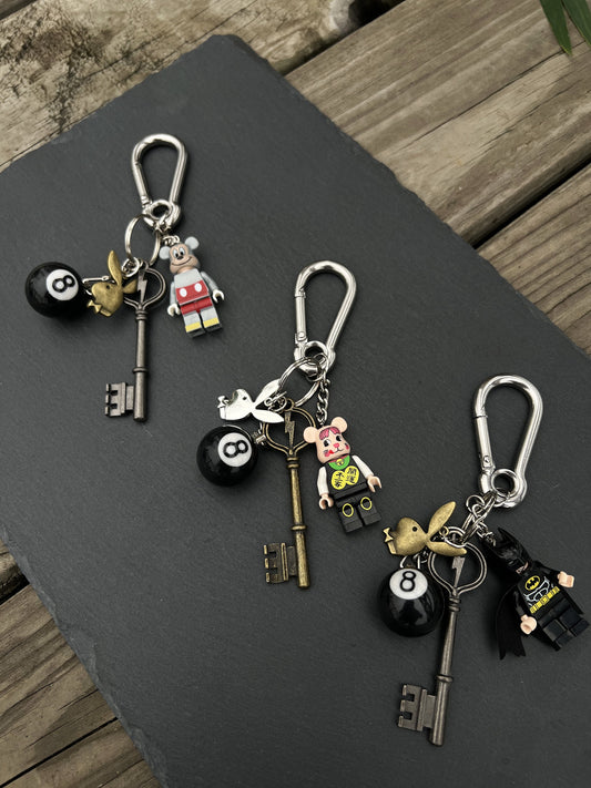Lego figure keychain