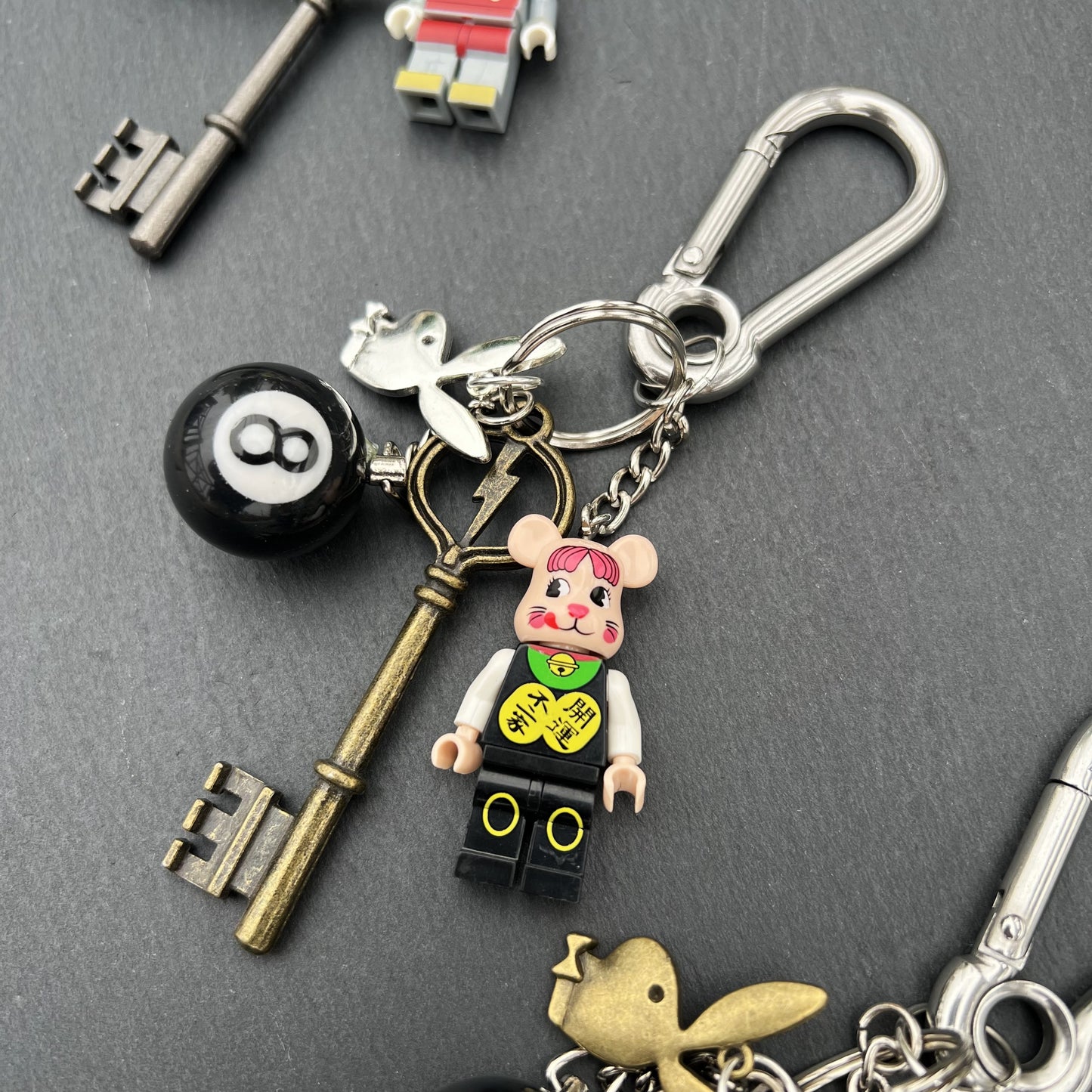 Lego figure keychain
