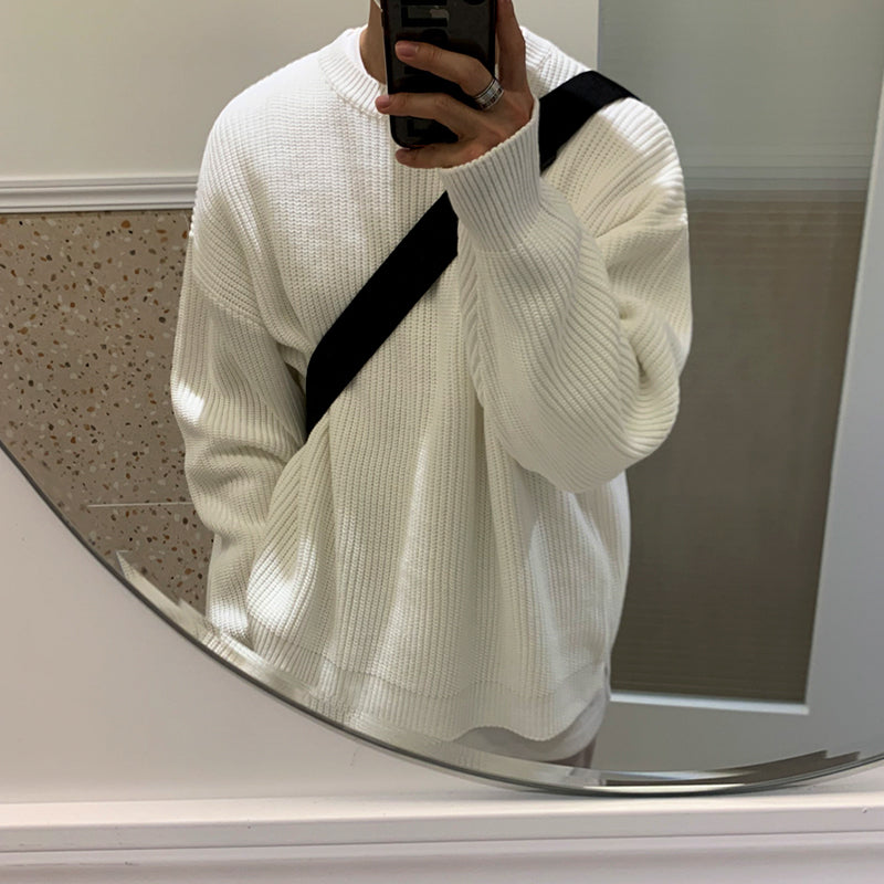 Textured korean style sweater