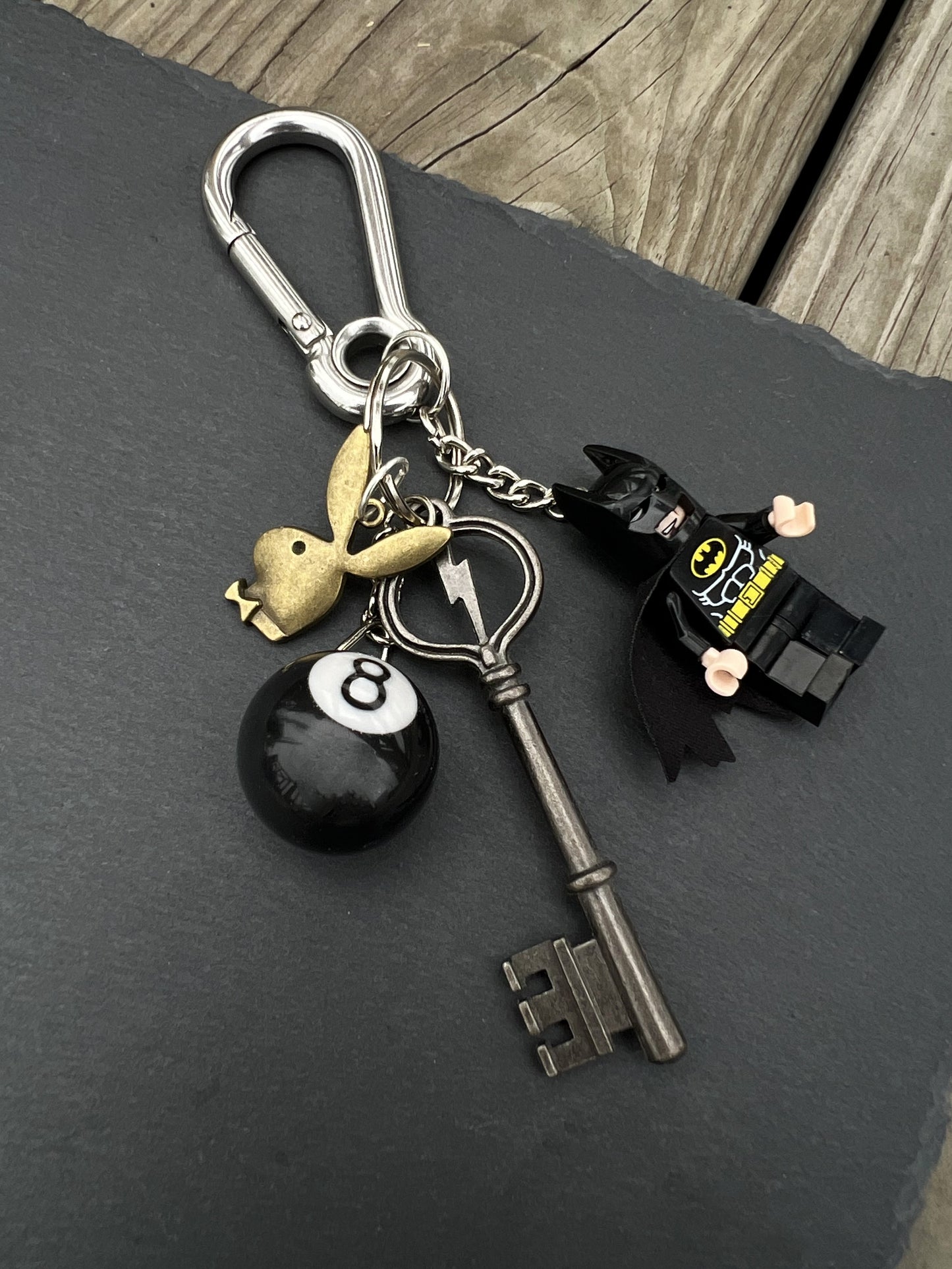 Lego figure keychain